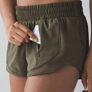 Lululemon Beat the Heat Shorts | Fatigue Green